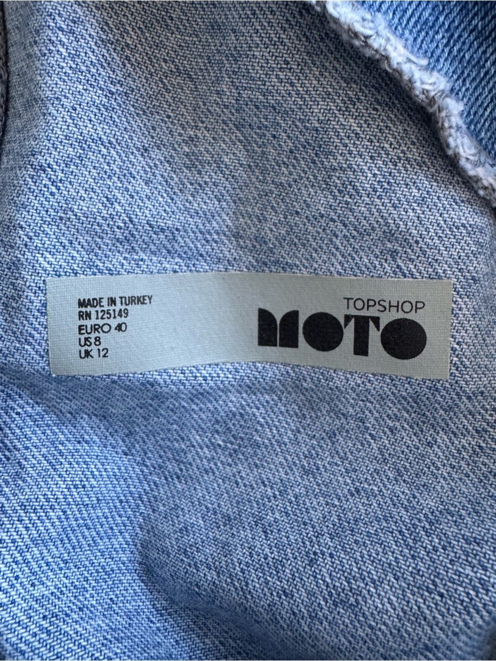 Topshop Light Blue Denim Overall Dress - Picture 4 of 4